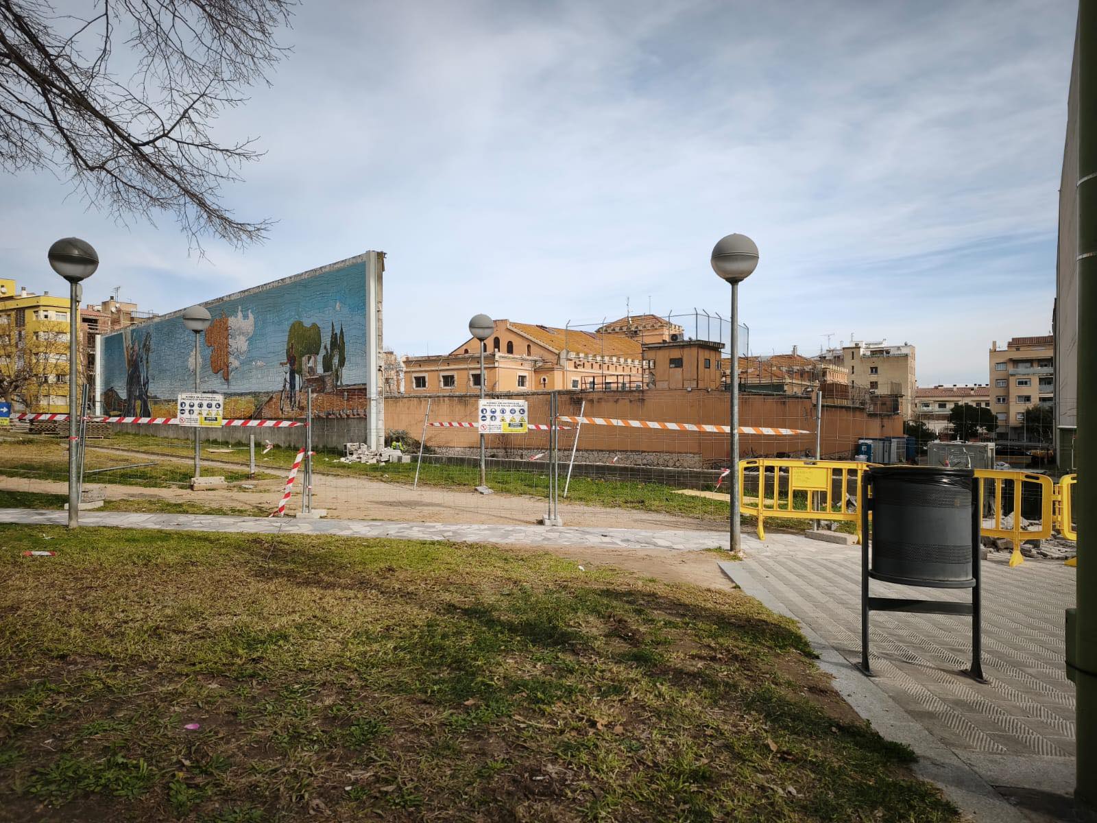 Comencen les obres per ajardinar els voltants de l’antiga presó