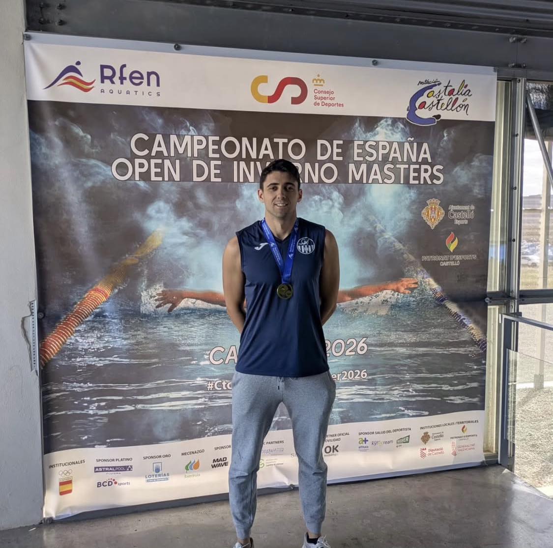 Unai Moreno, campió d’Espanya de natació