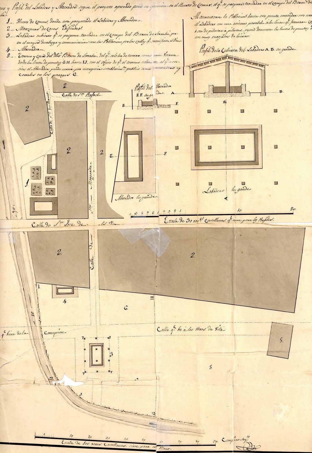 L’arxiu comarcal recupera el plànol del projecte de rentador de 1825