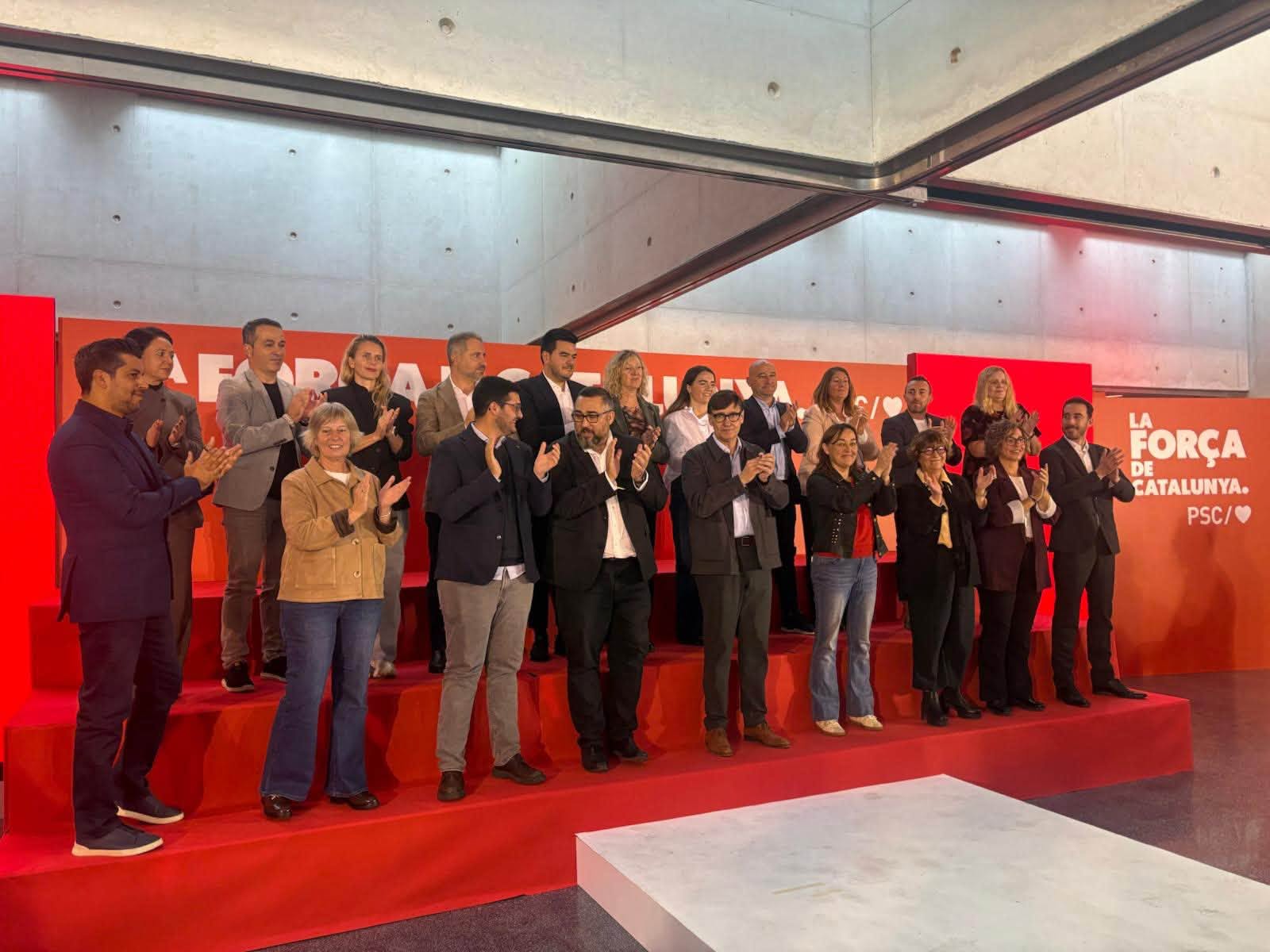 Javi Martín, Alfons Martínez Puig i Marina Ramió, presentats com a candidats del PSC Figueres a les llistes al Congrés i al Senat